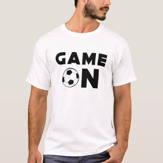 サッカーおもしろい/サッカーデザイン Tシャツ (正面)