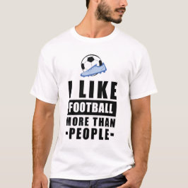 サッカーおもしろい/サッカーデザイン Tシャツ