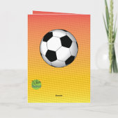 サッカーおもしろい⚽フォト誕生日エピックパーティー カード (裏面)