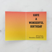 サッカーおもしろい⚽フォト誕生日エピックパーティー カード (内部)