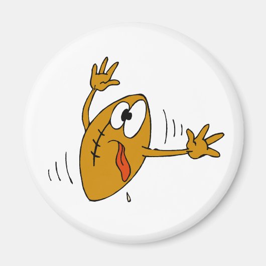 サッカーおもしろい マグネット (正面)