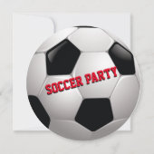 サッカーおもしろい⚽誕生日叙事詩パーティー 招待状 (裏面)