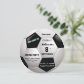 サッカーおもしろい⚽誕生日叙事詩パーティー 招待状 (スタンド正面)