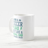 サッカーおやじです コーヒーマグカップ (正面左)