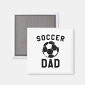 サッカーおやじ、チームを指導するパパ マグネット (正面/裏面)