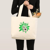 サッカーおやじ ラージトートバッグ (正面(商品))