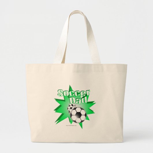 サッカーおやじ ラージトートバッグ (正面)