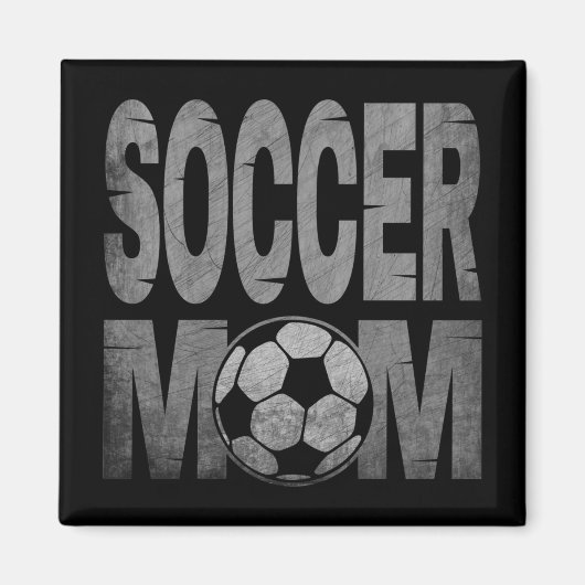 サッカーお母さんギフト マグネット (正面)