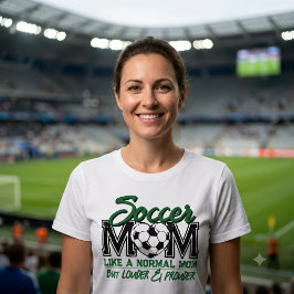サッカーお母さん応援グッズ グリーン チーム トライブレンドＴシャツ