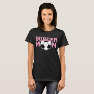 サッカーお母さん - ピンク Tシャツ