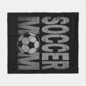 サッカーお母さん フリースブランケット (正面(横))