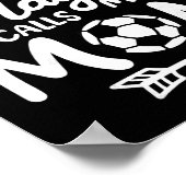 サッカーお母さん 私のお気に入りのサッカー選手は私をお母さんと呼んでくれる ポスター (角)