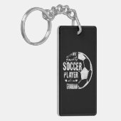 サッカーお気に入りの選手がおばあちゃんと呼ぶ キーホルダー (正面左)