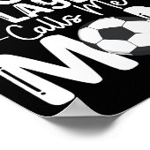サッカーお気に入りの選手が母の日を呼ぶ ポスター (角)