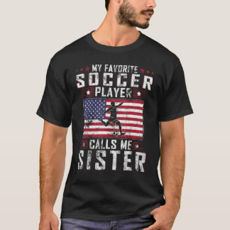 サッカーお気に入りの選手が私をシスター・マザーDと呼ぶ Tシャツ