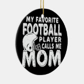 サッカーお気に入りの選手が私をママと呼ぶおもしろい セラミックオーナメント (右)