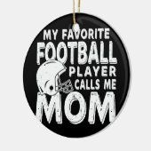 サッカーお気に入りの選手が私をママと呼ぶおもしろい セラミックオーナメント (左)