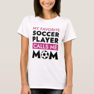 サッカーお気に入りの選手が私をママと呼ぶ Tシャツ