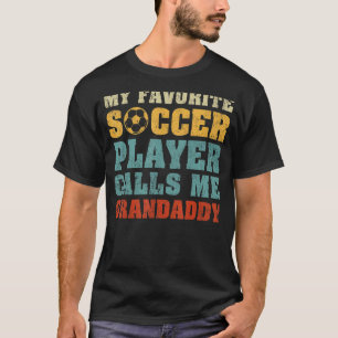 サッカーお気に入りの選手が私を祖父と呼ぶ Tシャツ