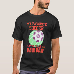 サッカーお気に入りの選手が私を祖父パと呼ぶ Tシャツ