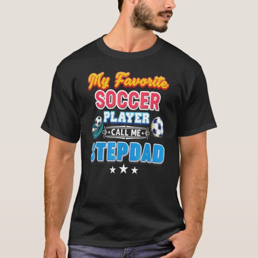サッカーお気に入りの選手が私を義父と呼ぶ Tシャツ (正面)
