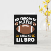 サッカーお気に入りの選手が私をLil Broと呼ぶ カード (黄色い花)