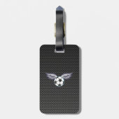 サッカーお洒落ボール翼 ラゲッジタグ (裏面縦)