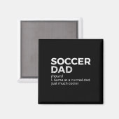 サッカーお父さんのユーモラスな定義 マグネット (正面/裏面)