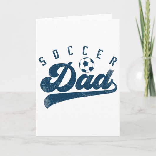 サッカーお父さんギフト パパ 父の日  カード (正面)