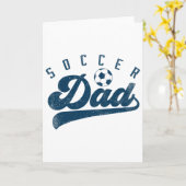 サッカーお父さんギフト パパ 父の日  カード (黄色い花)
