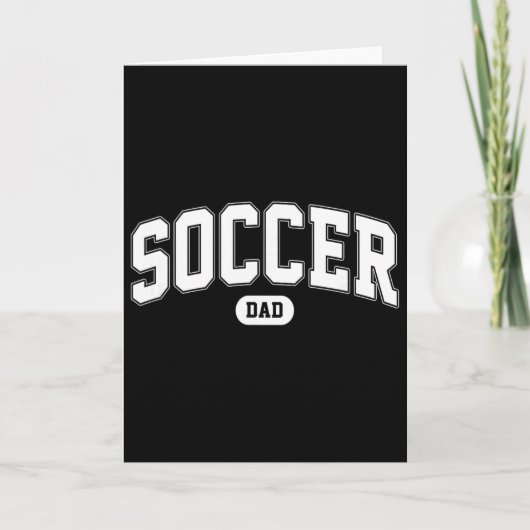 サッカーお父さん サッカー ファン 父の日  カード (正面)