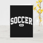 サッカーお父さん サッカー ファン 父の日  カード (黄色い花)