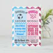 サッカーかスパークルズ 性別発表招待状 招待状 (スタンド正面)