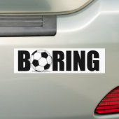 サッカーか。 大事は何ですか。 バンパーステッカー (車上)