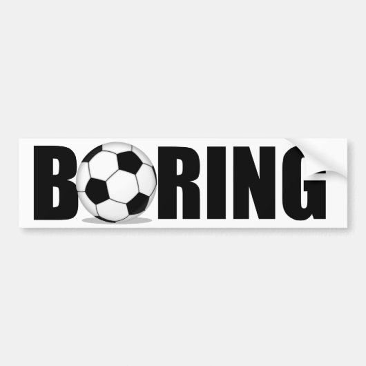 サッカーか。 大事は何ですか。 バンパーステッカー (正面)