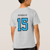 サッカーがあなたのゴールに近づく – ベビーブルー Tシャツ (裏面)