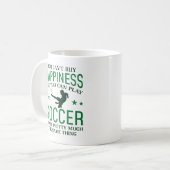 サッカーができる コーヒーマグカップ (正面左)