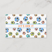 サッカーがキックしようキッド連絡ズ コーリングカード (正面)