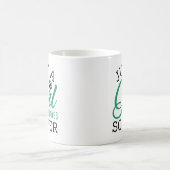 サッカーが大好きな女の子 コーヒーマグカップ (中央)