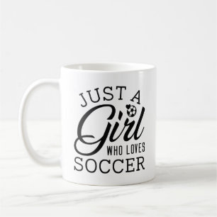サッカーが大好きな女の子 コーヒーマグカップ