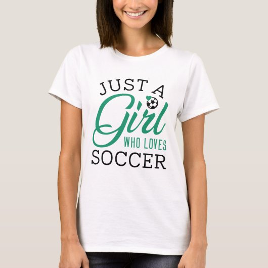 サッカーが大好きな女の子 Tシャツ (正面)