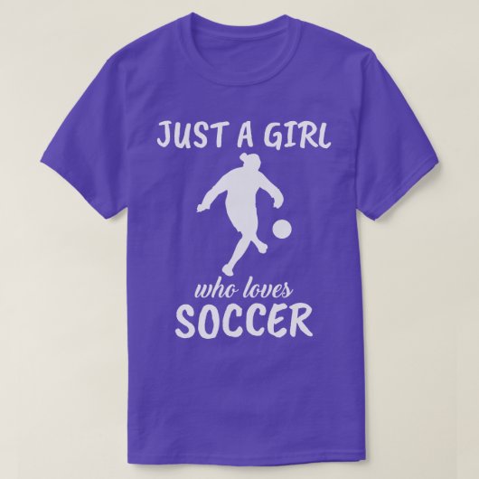 サッカーが大好きな女の子 Tシャツ (デザイン正面)