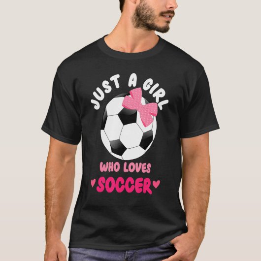 サッカーが大好きな女の子 Tシャツ (正面)