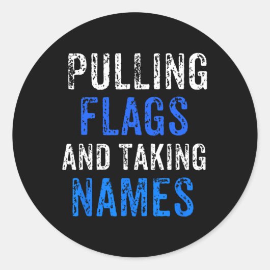 サッカーが大好きな男や女の子のためのフラッグサッカー ラウンドシール (正面)