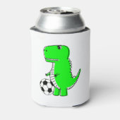 サッカーが大好きな緑の恐竜 缶クーラー (缶裏面)