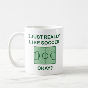 サッカーが大好き コーヒーマグカップ
