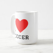 サッカーが大好き コーヒーマグカップ (正面左)
