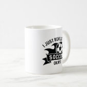 サッカーが大好き コーヒーマグカップ (正面右)
