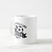 サッカーが大好き コーヒーマグカップ (正面左)