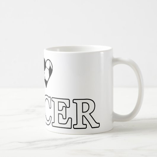 サッカーが大好き コーヒーマグカップ (右)